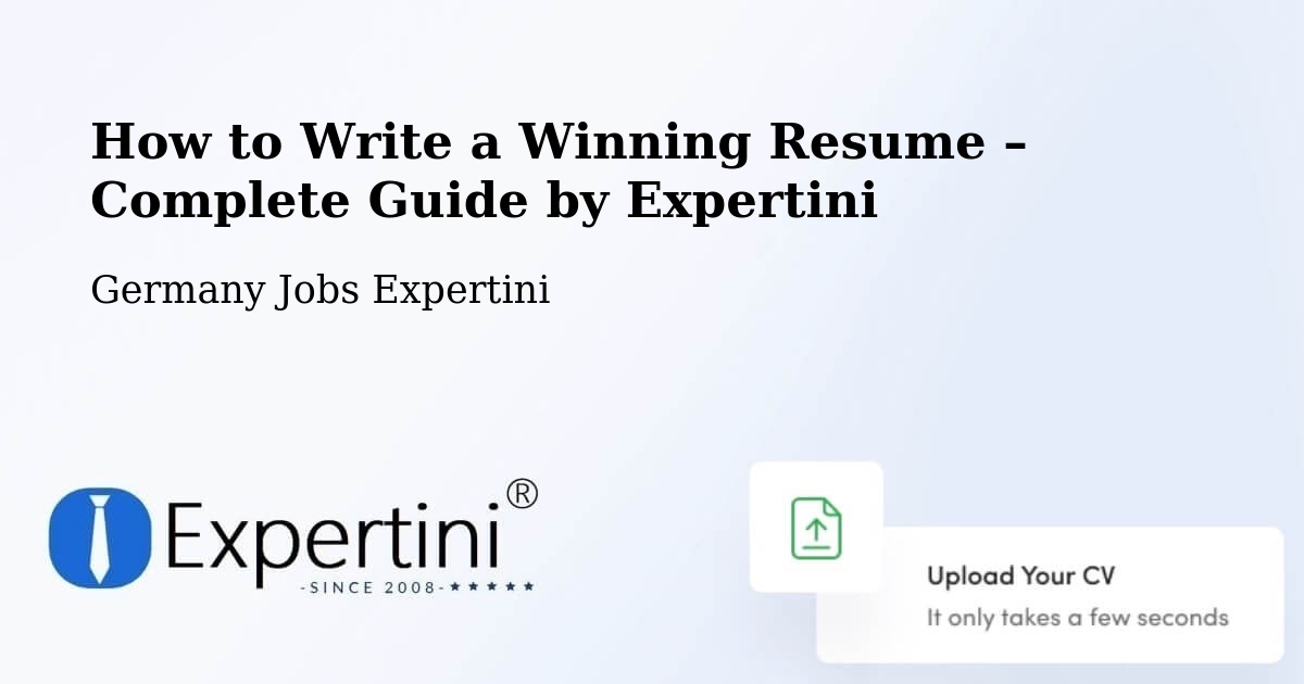 Resume Writing Guide for Job Seekers – Köln - Köln, Germany Jobs Expertini